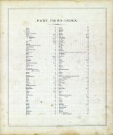 Index - Part Third, Fayette County 1875